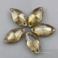 Wholesale Flat Back Siam Ab Horse Eye Crystal Stone for Sewing Garment